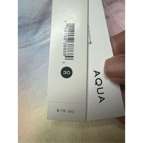 Aqua Bloomingdales Exclusive Tie Dye Shorts Sz 30 NWT - Picture 4 of 6